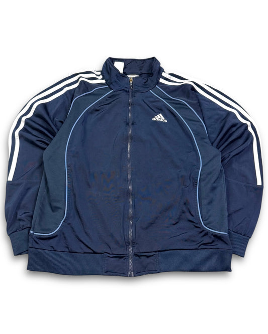 2000's Adidas Navy Track Jacket *rare (S)