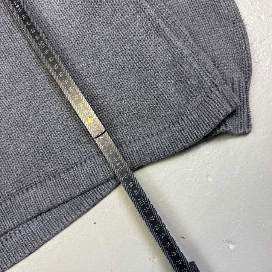 1990's Polo Ralph Lauren Gray Knit Sweatshirt *rare (L)