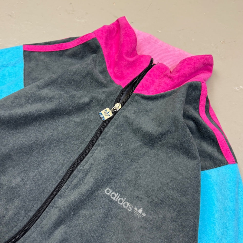 1990's Adidas Gray Track Jacket *very rare (L)