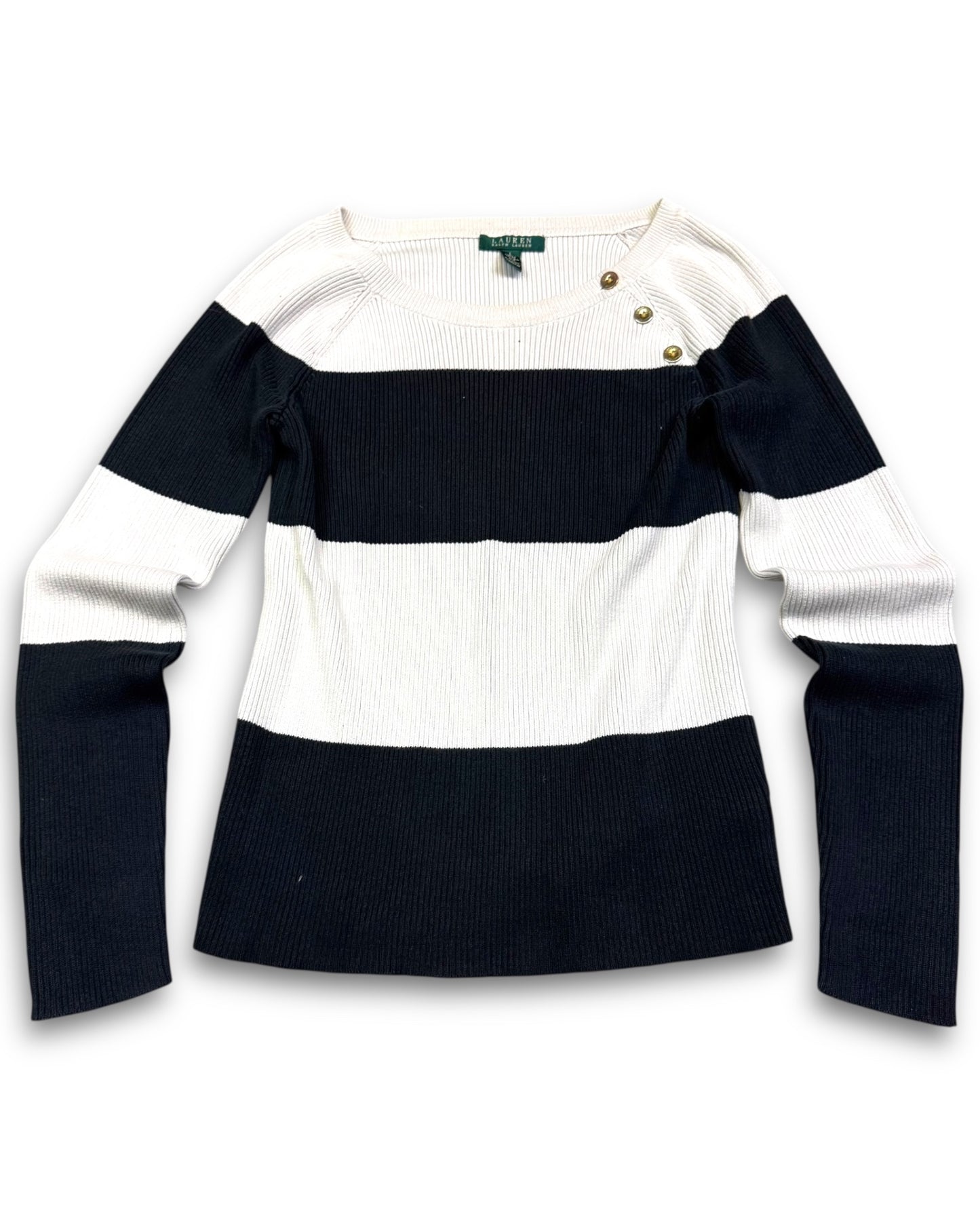 2000's Ralph Lauren Black Longsleeve Women's * (M)