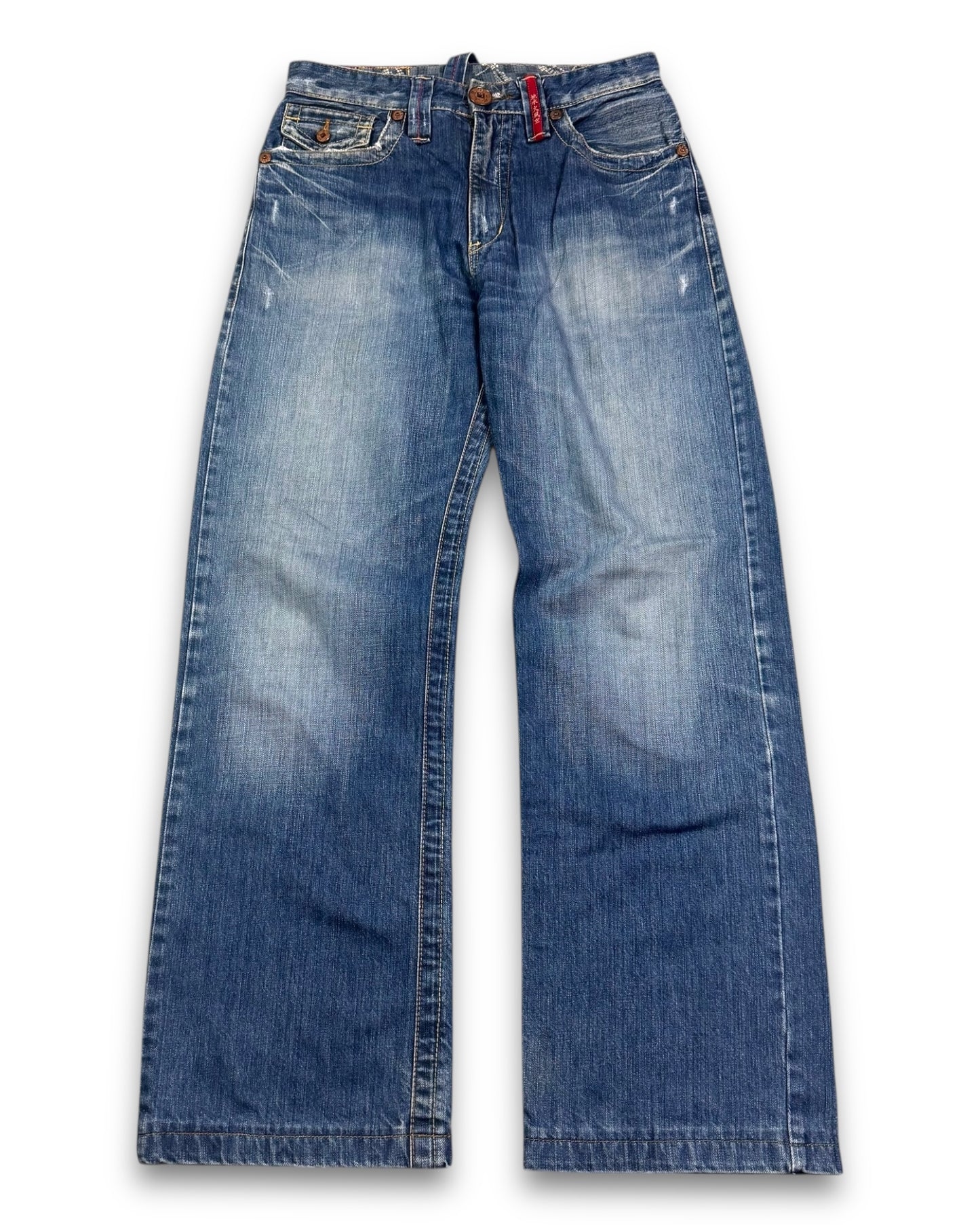 2000's Japanese Blue Straight Jeans * (S)