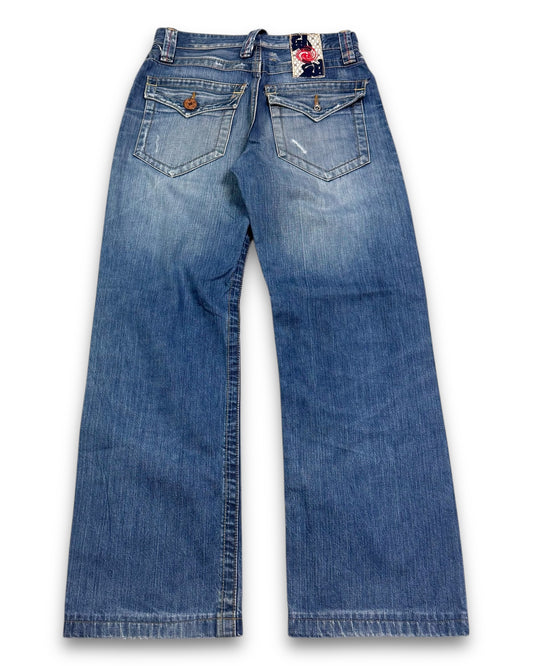 2000's Japanese Blue Straight Jeans * (S)