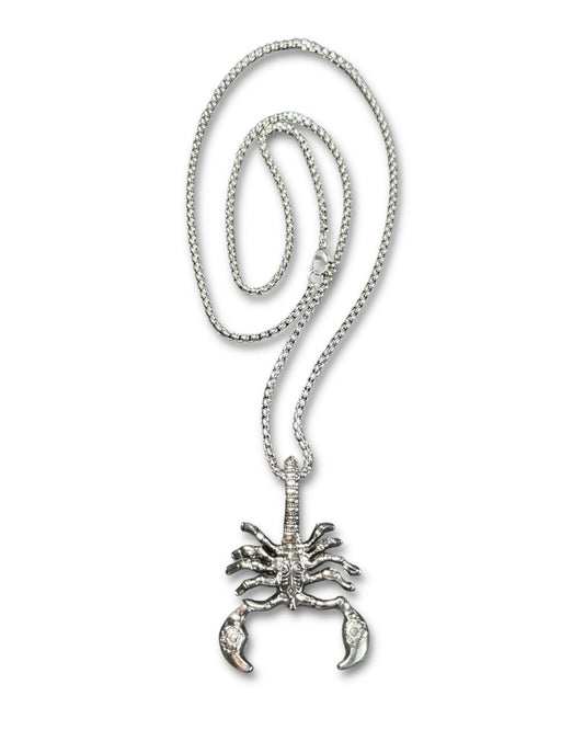 Scorpion Pendant Stainless Steel Necklace - Lennys Vintage