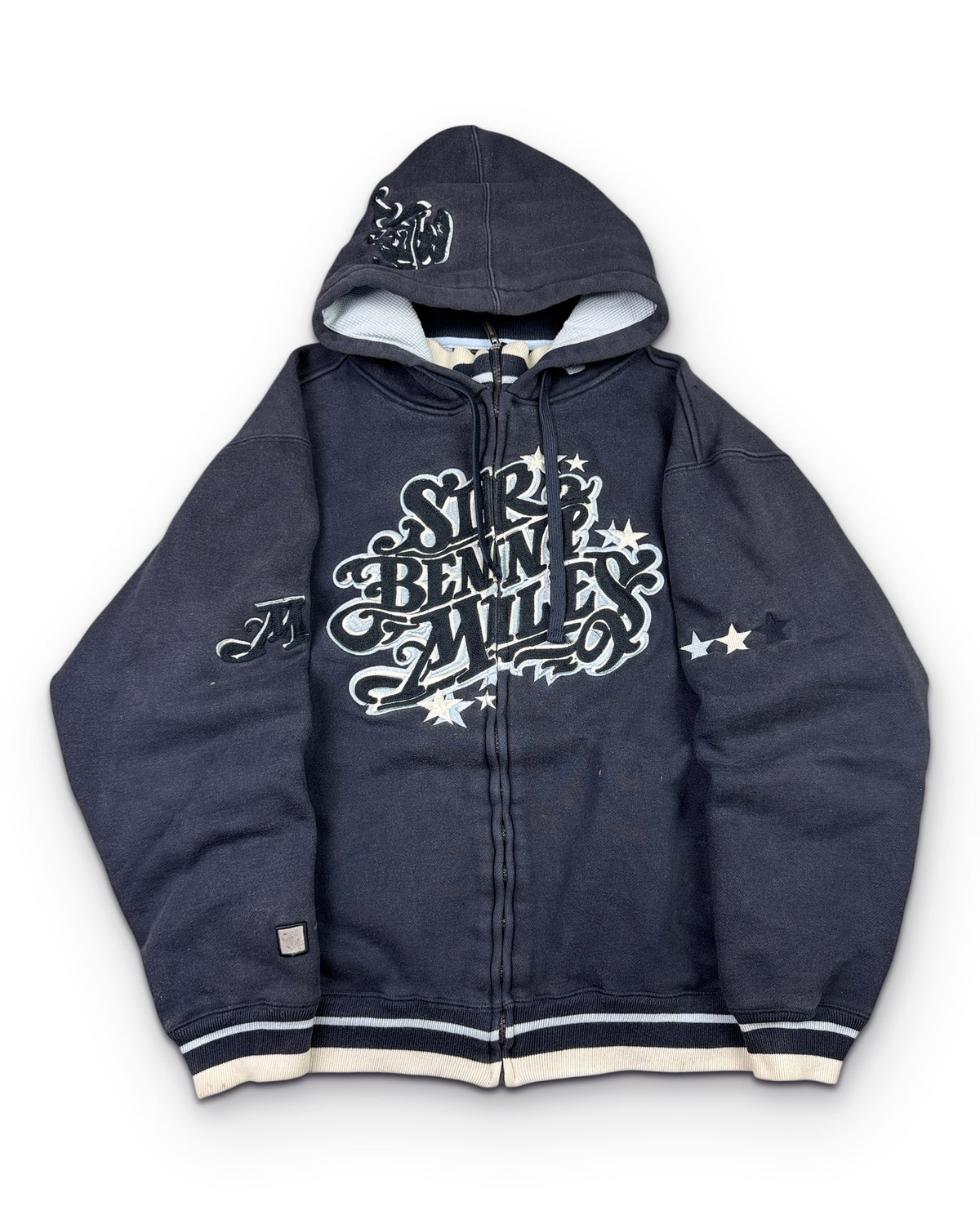 2000's Sir Benni Miles Hip Hop Zip Hoodie *rare (M) - Lennys Vintage