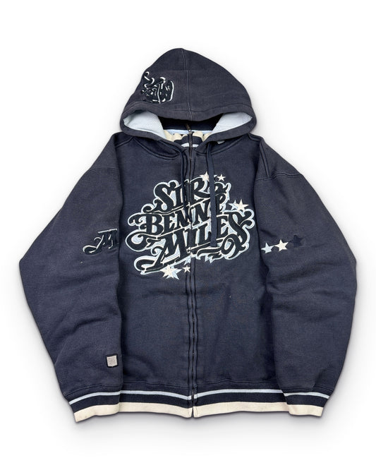 2000's Sir Benni Miles Hip Hop Zip Hoodie *rare (M) - Lennys Vintage