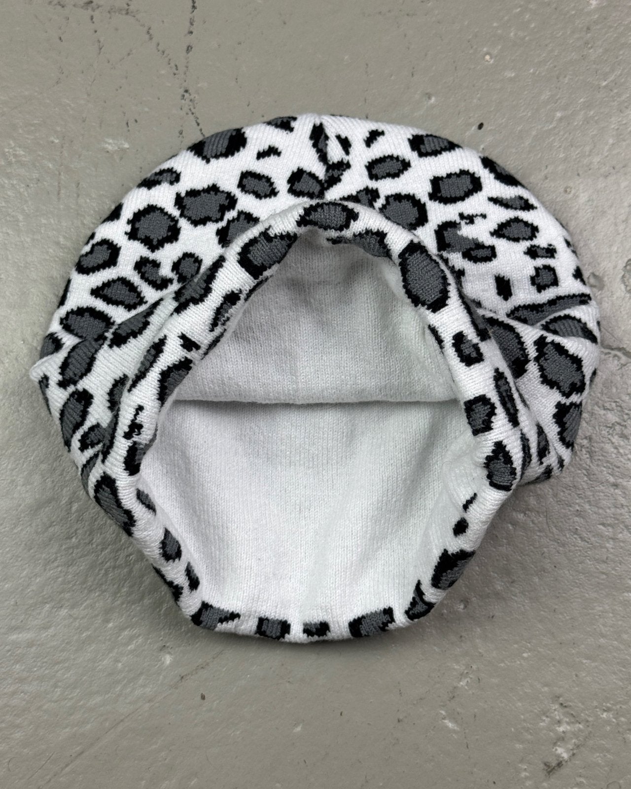 Snow Leopard Beanie - Lennys Vintage
