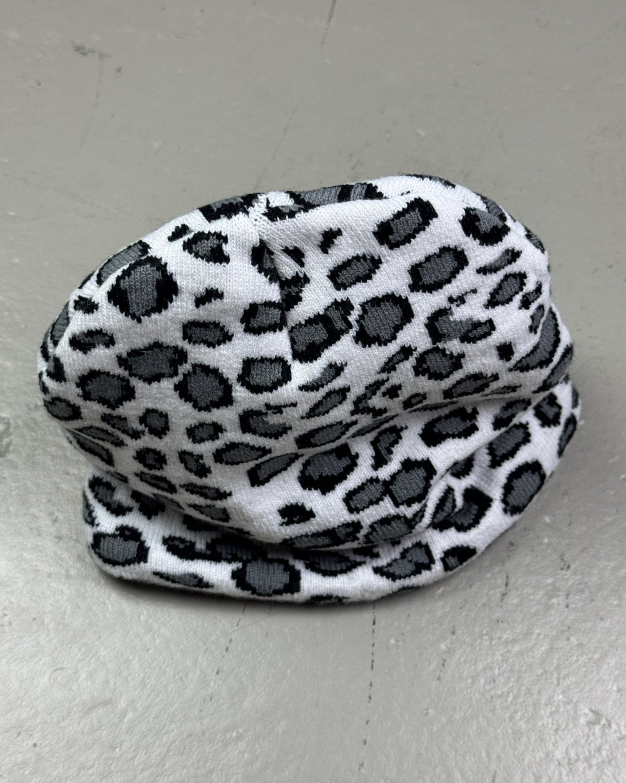 Snow Leopard Beanie - Lennys Vintage