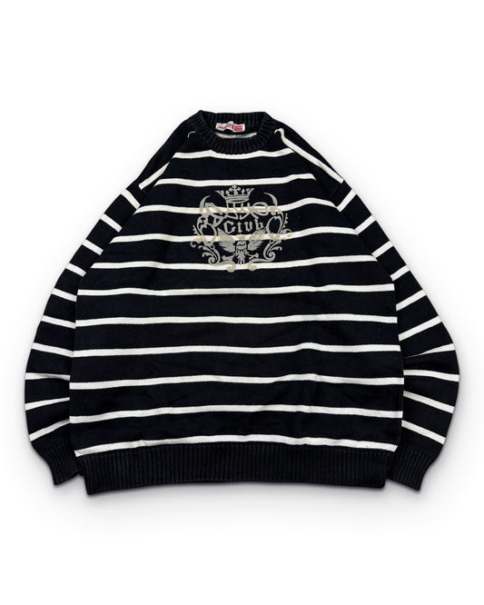 2000's Striped Knit Sweater (L) - Lennys Vintage