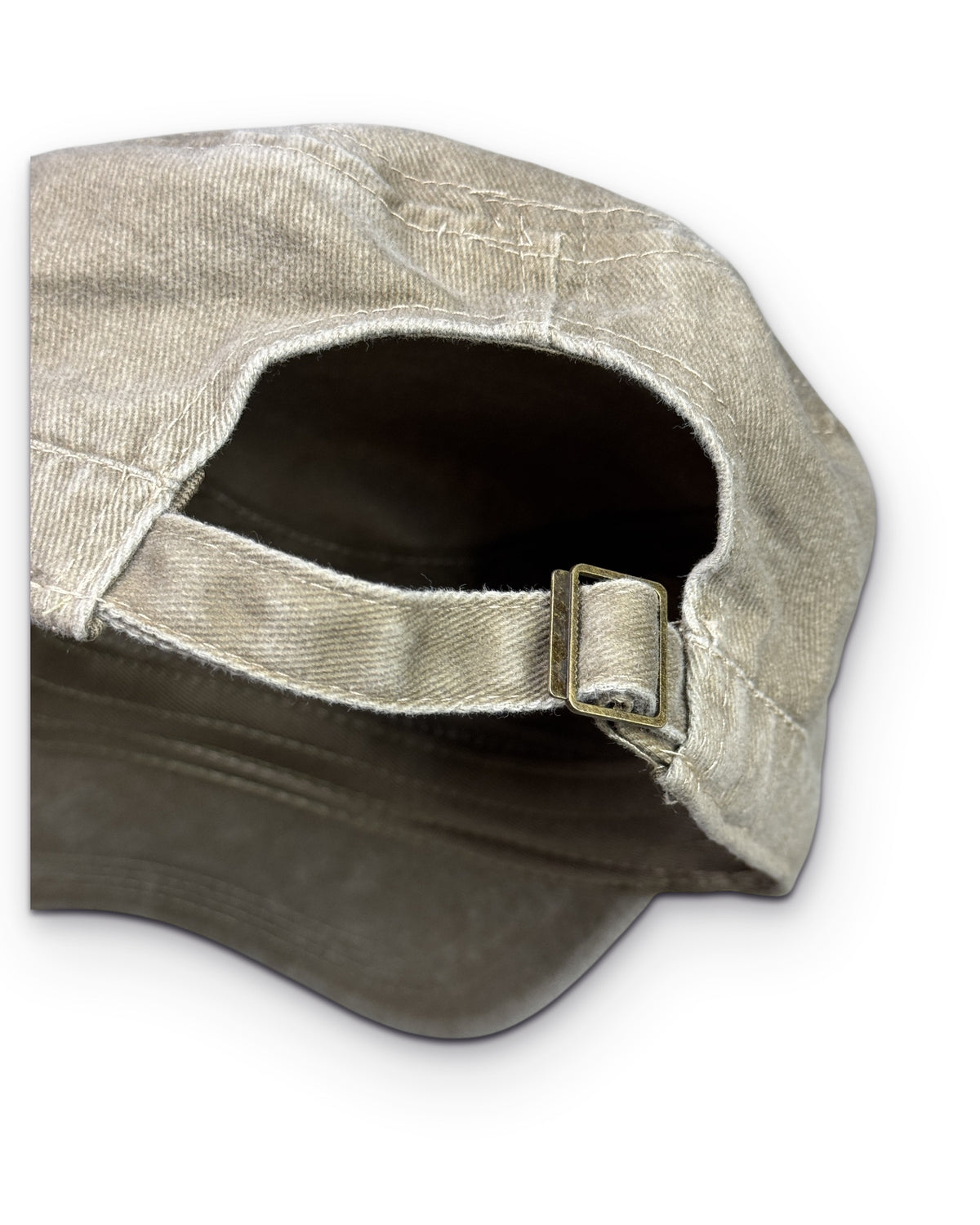 Washed Sand Military Cap - Lennys Vintage