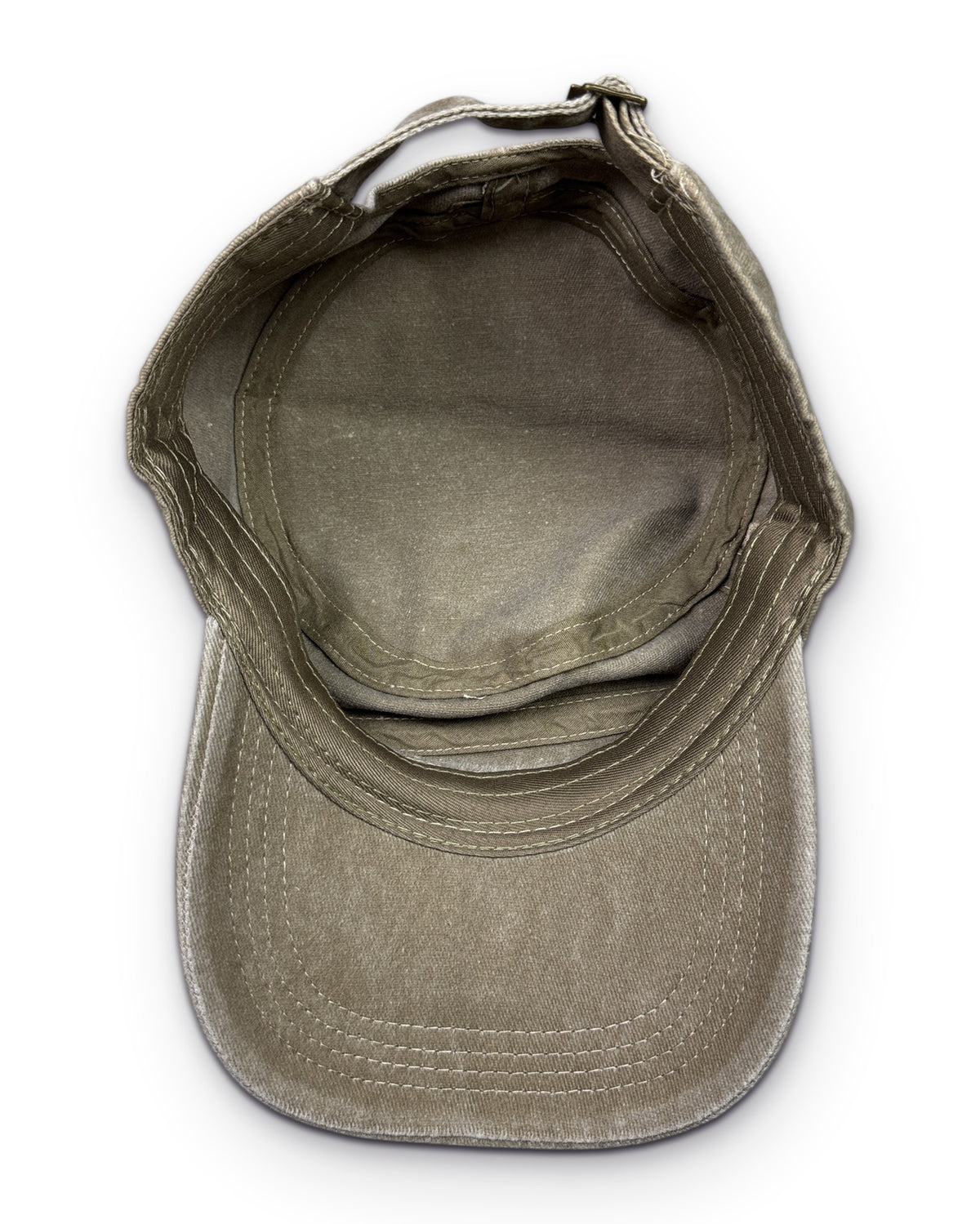 Washed Sand Military Cap - Lennys Vintage