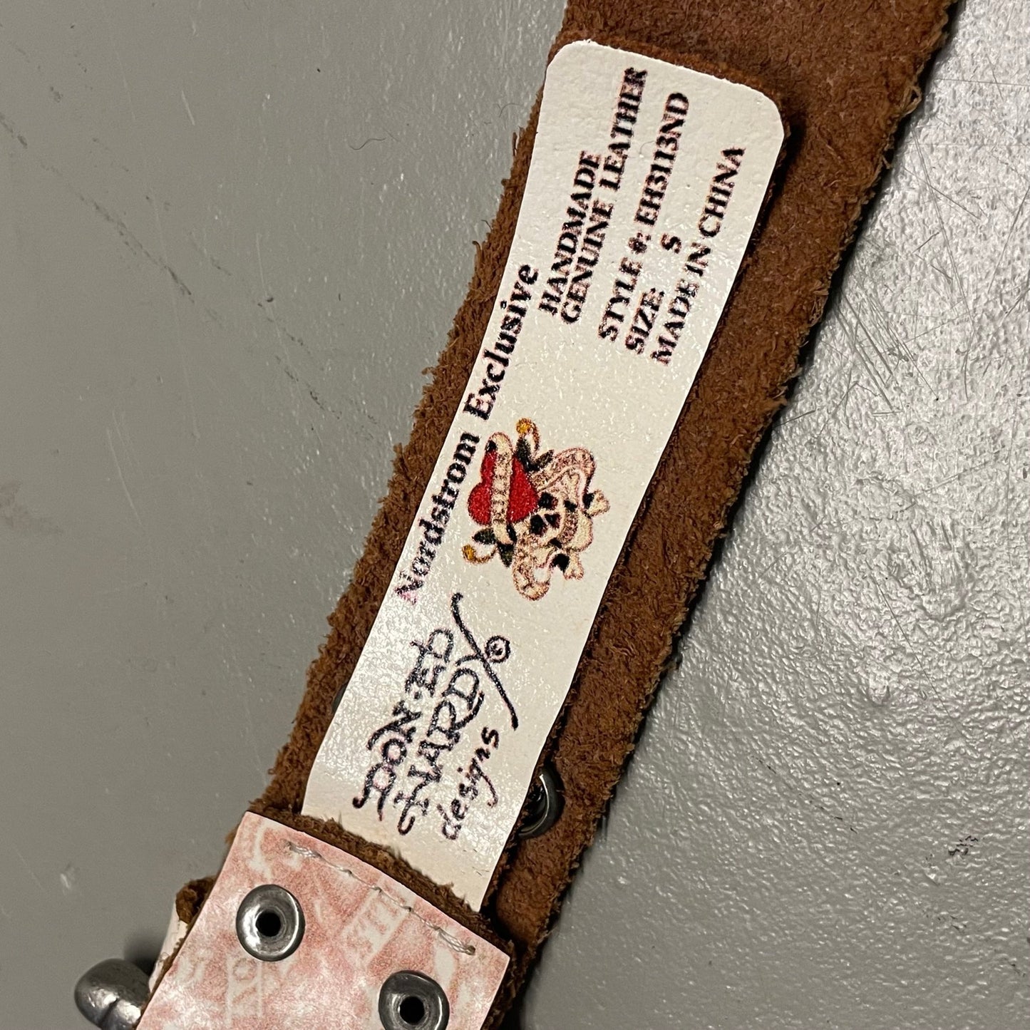 Y2K Ed Hardy Ledergürtel gr.85 - Lennys Vintage