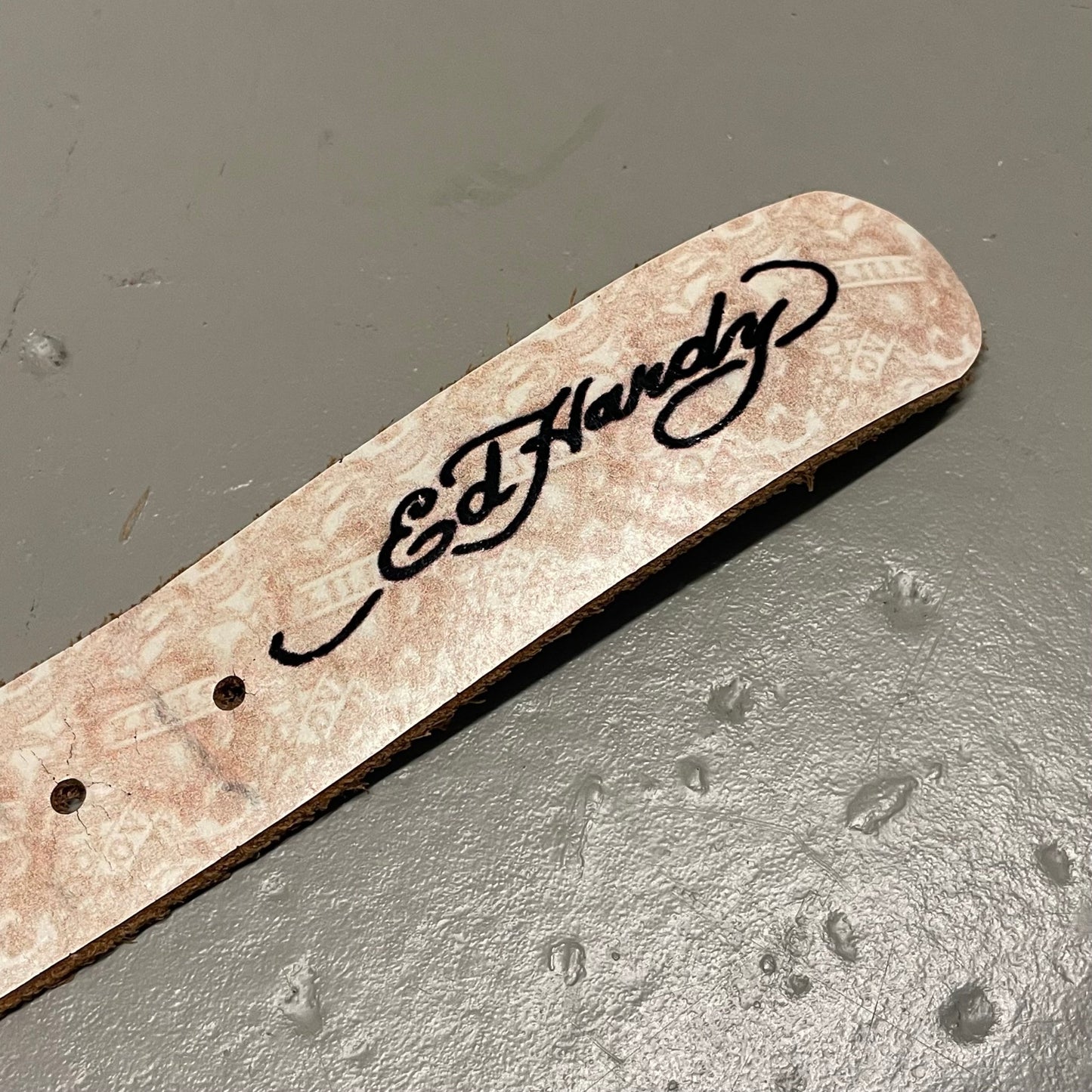 Y2K Ed Hardy Ledergürtel gr.85 - Lennys Vintage