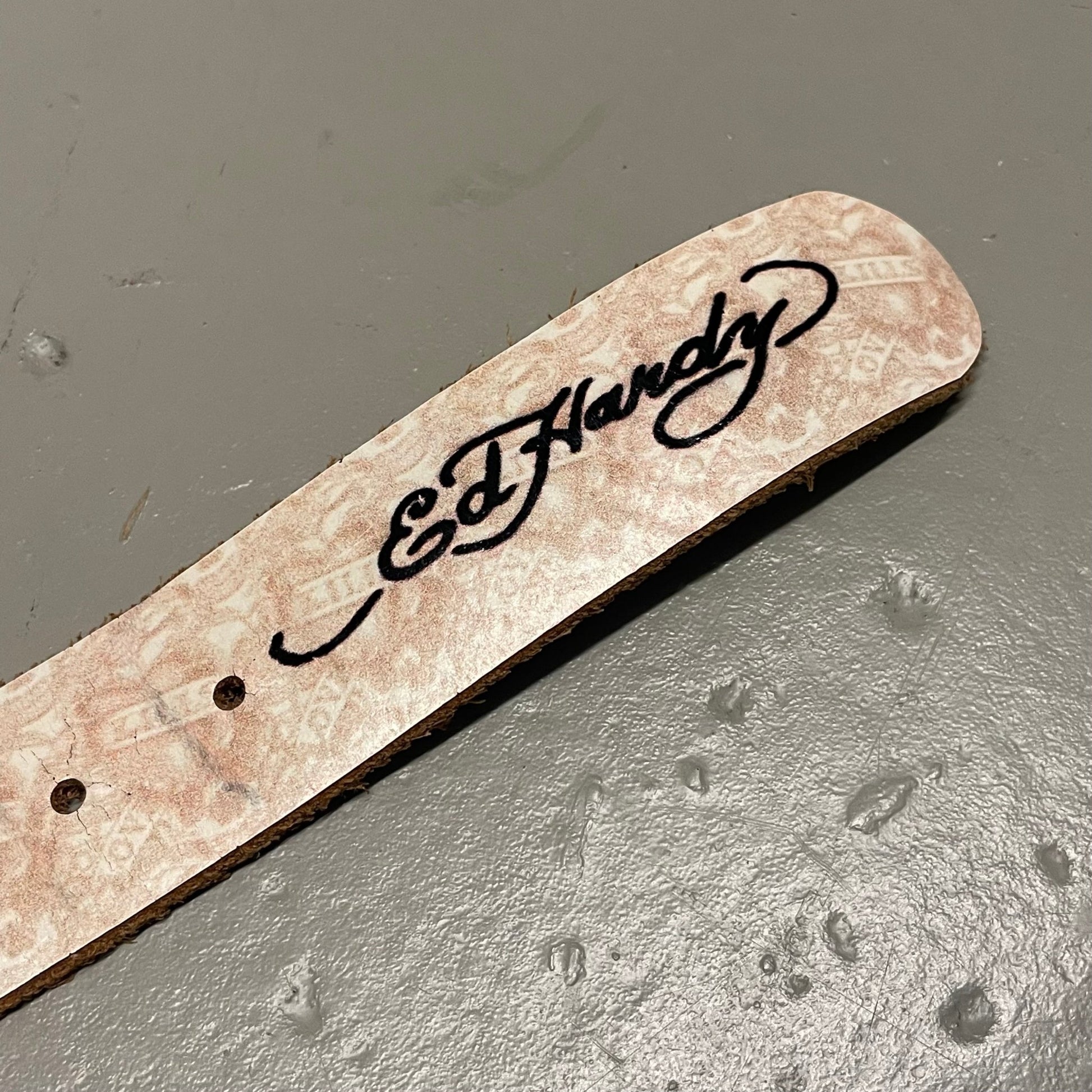 Y2K Ed Hardy Ledergürtel gr.85 - Lennys Vintage