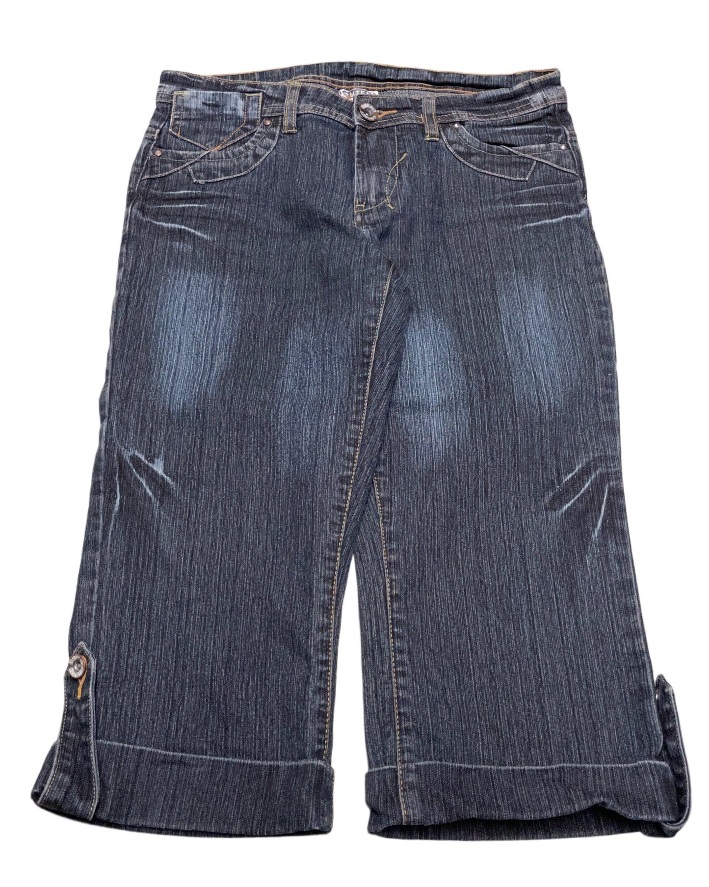 Y2K Embroided 3/4 Jeans Women’s (W29) - Lennys Vintage