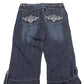 Y2K Embroided 3/4 Jeans Women’s (W29) - Lennys Vintage