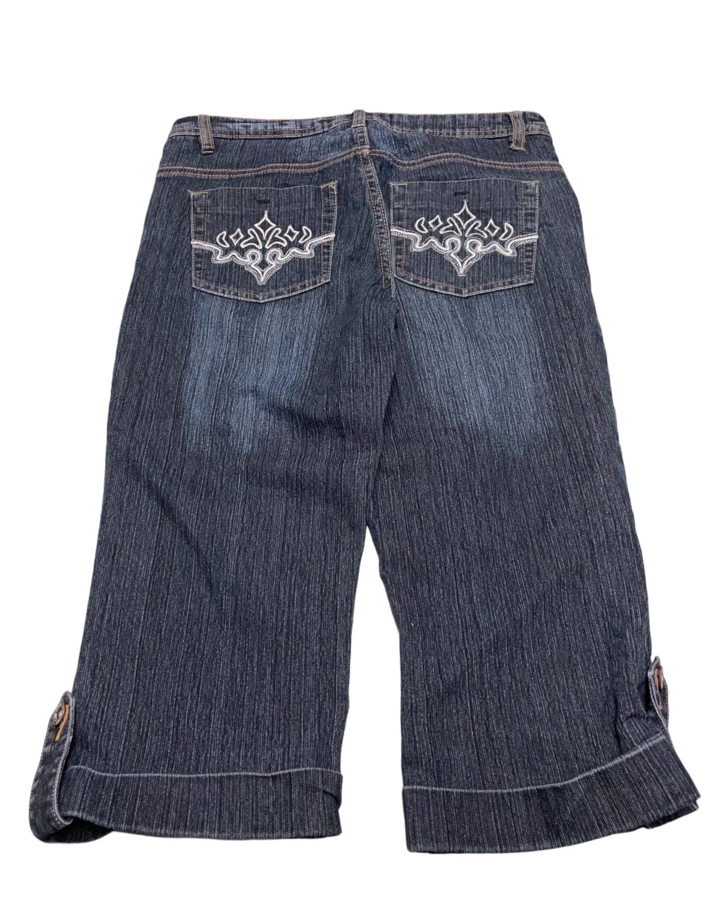 Y2K Embroided 3/4 Jeans Women’s (W29) - Lennys Vintage