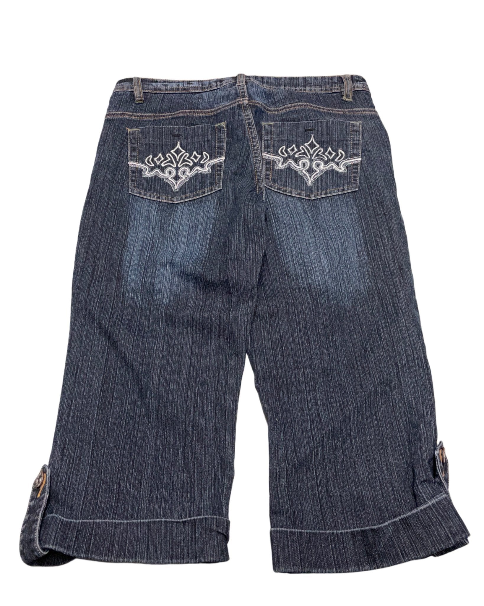 Y2K Embroided 3/4 Jeans Women’s (W29) - Lennys Vintage