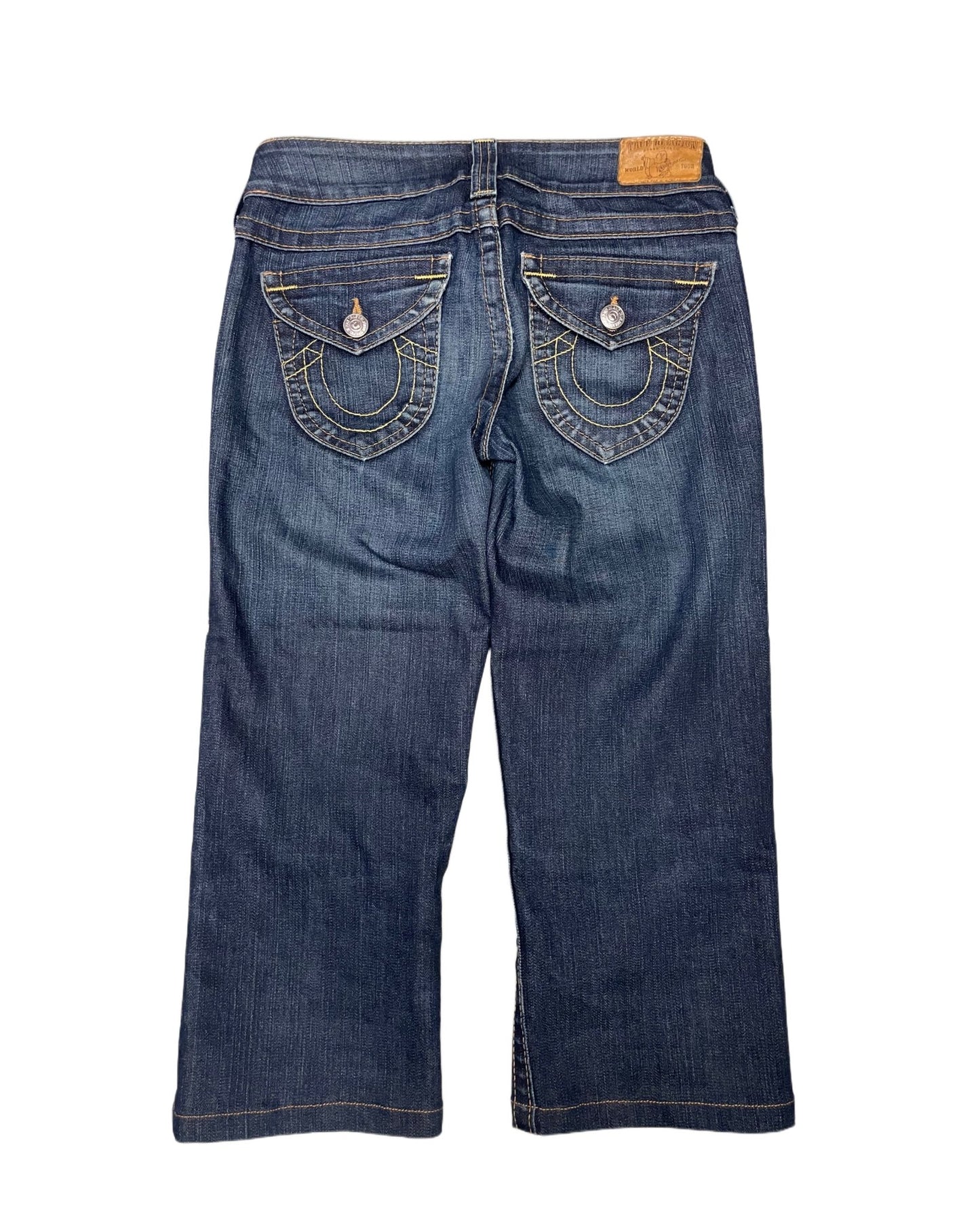Y2K True Religion 3/4 Jeans women’s (S) - Lennys Vintage