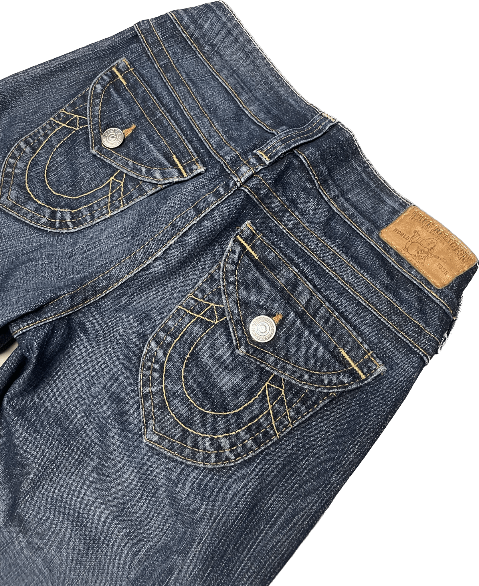 Y2K True Religion 3/4 Jeans women’s (S) - Lennys Vintage