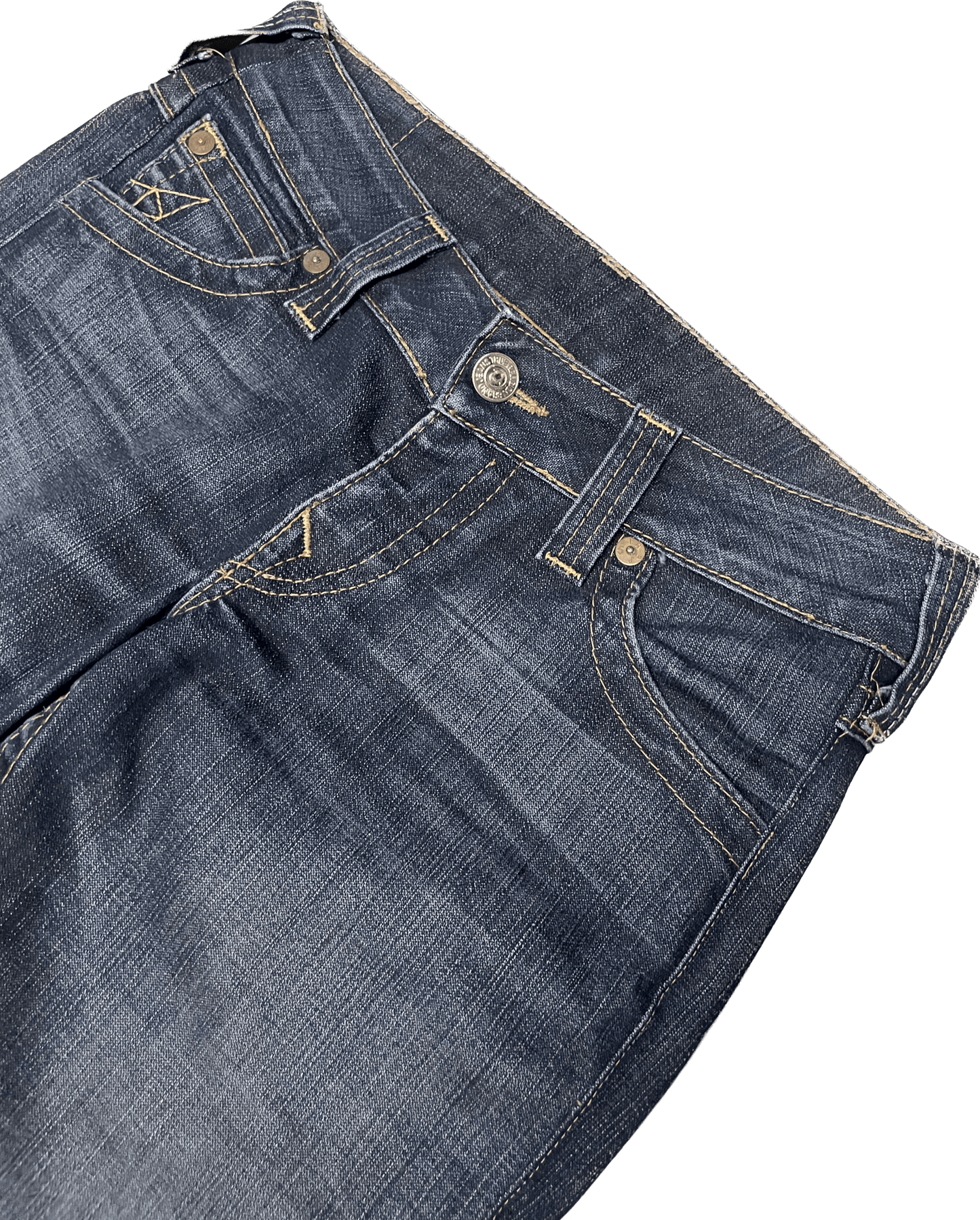 Y2K True Religion 3/4 Jeans women’s (S) - Lennys Vintage