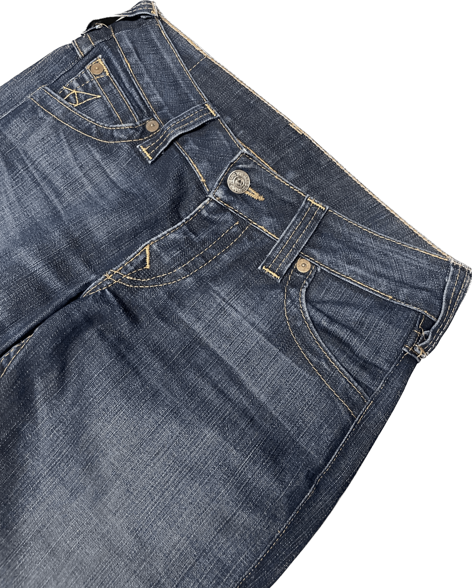 Y2K True Religion 3/4 Jeans women’s (S) - Lennys Vintage