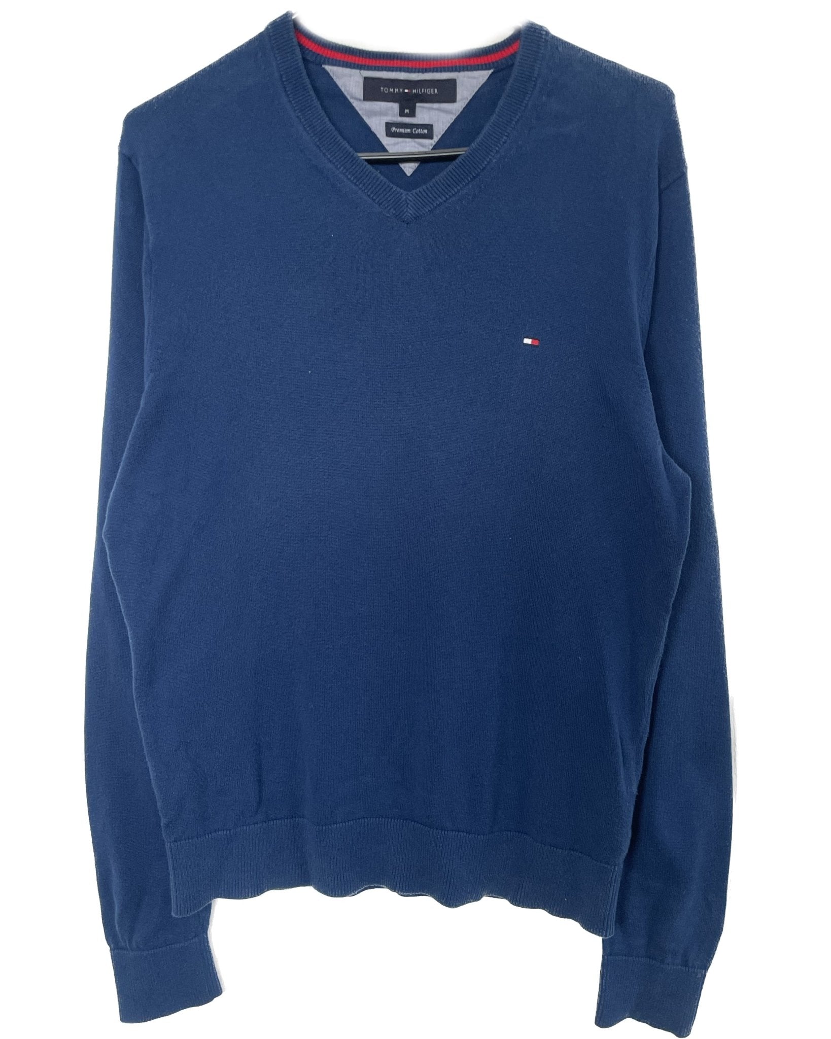 Tommy Hilfiger V - Neck Sweater (M) - Lennys Vintage