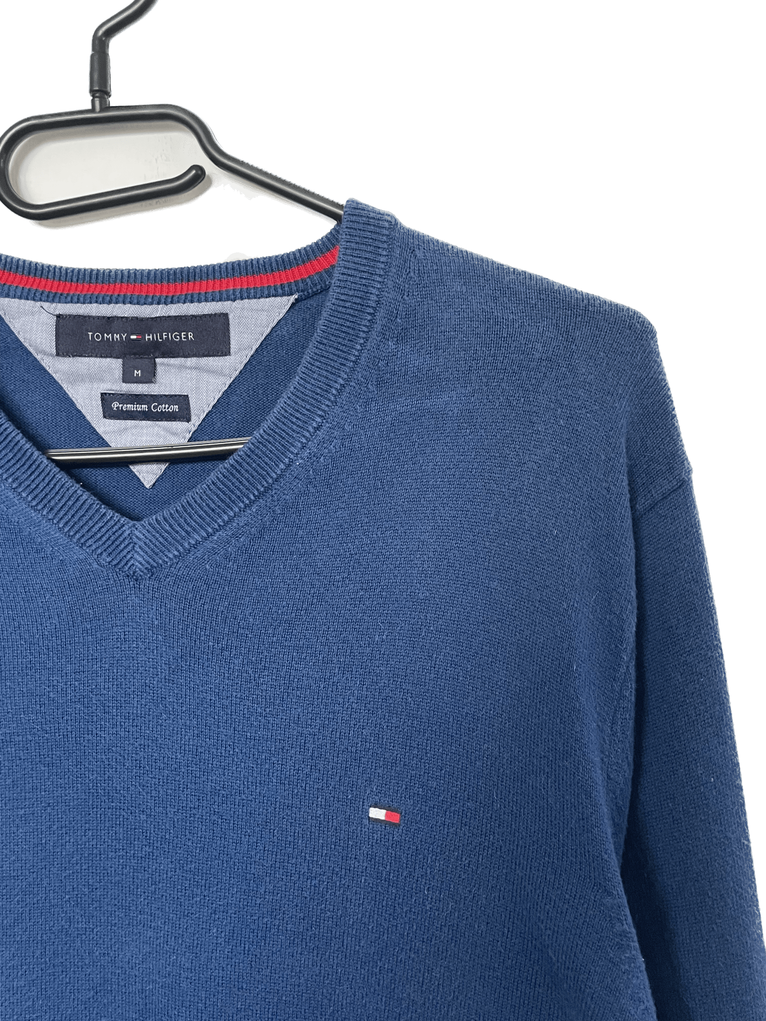 Tommy Hilfiger V - Neck Sweater (M) - Lennys Vintage